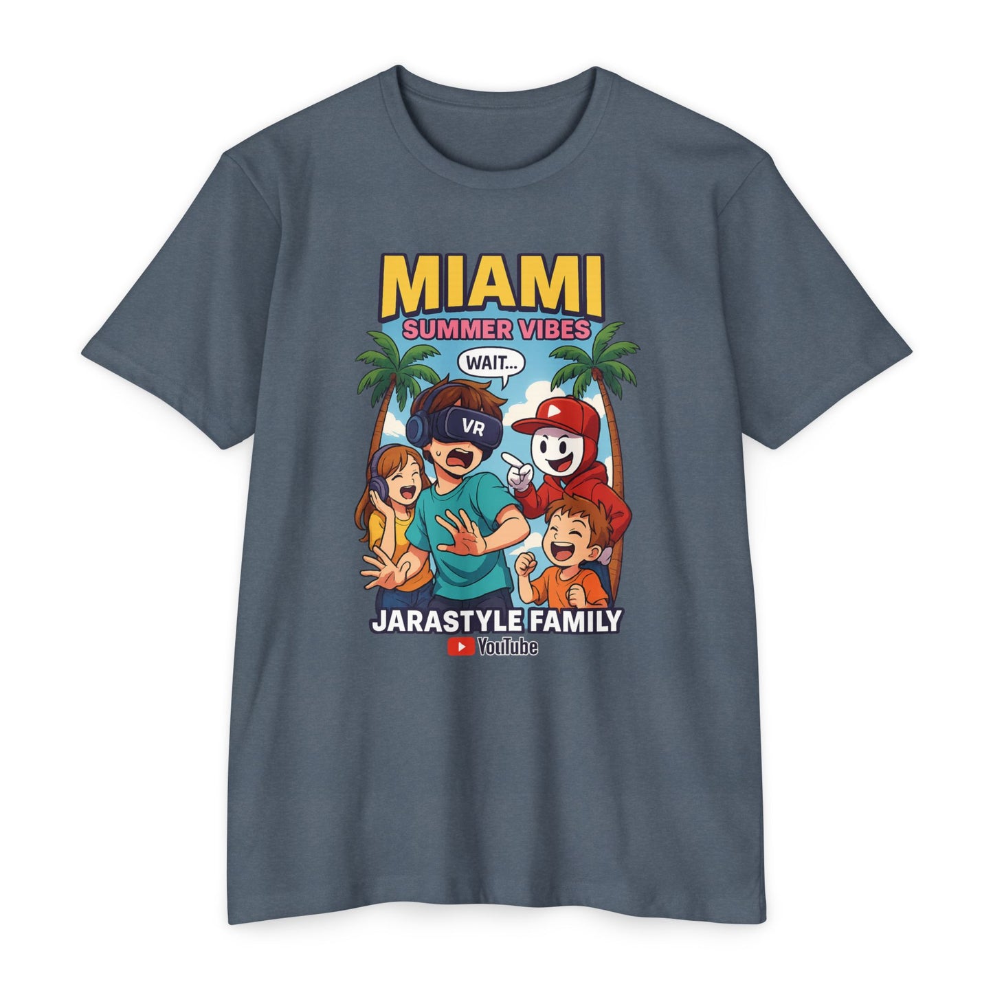 Miami Summer Vibes T-Shirt, Family Fun Tee, Unisex Graphic Shirt, Vacation Outfit, YouTube Merch, Casual Summer Wear