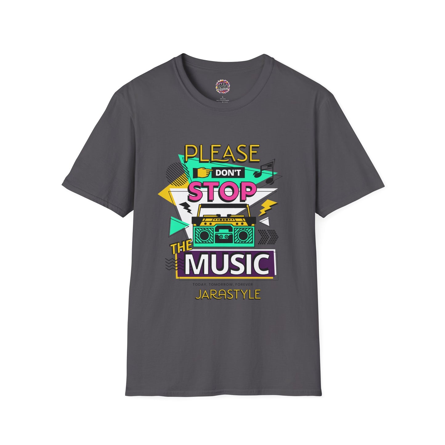 Please Don't Stop the Music Tee: Endless Beats | Jarastyle Rhythm Collection