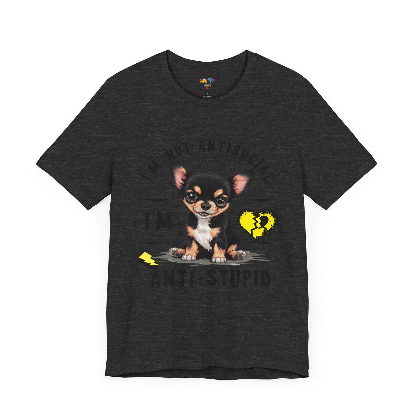Anti-Stupid Chihuahua Tee: Boldly Speak Your Mind | Jarastyle Humor Collection