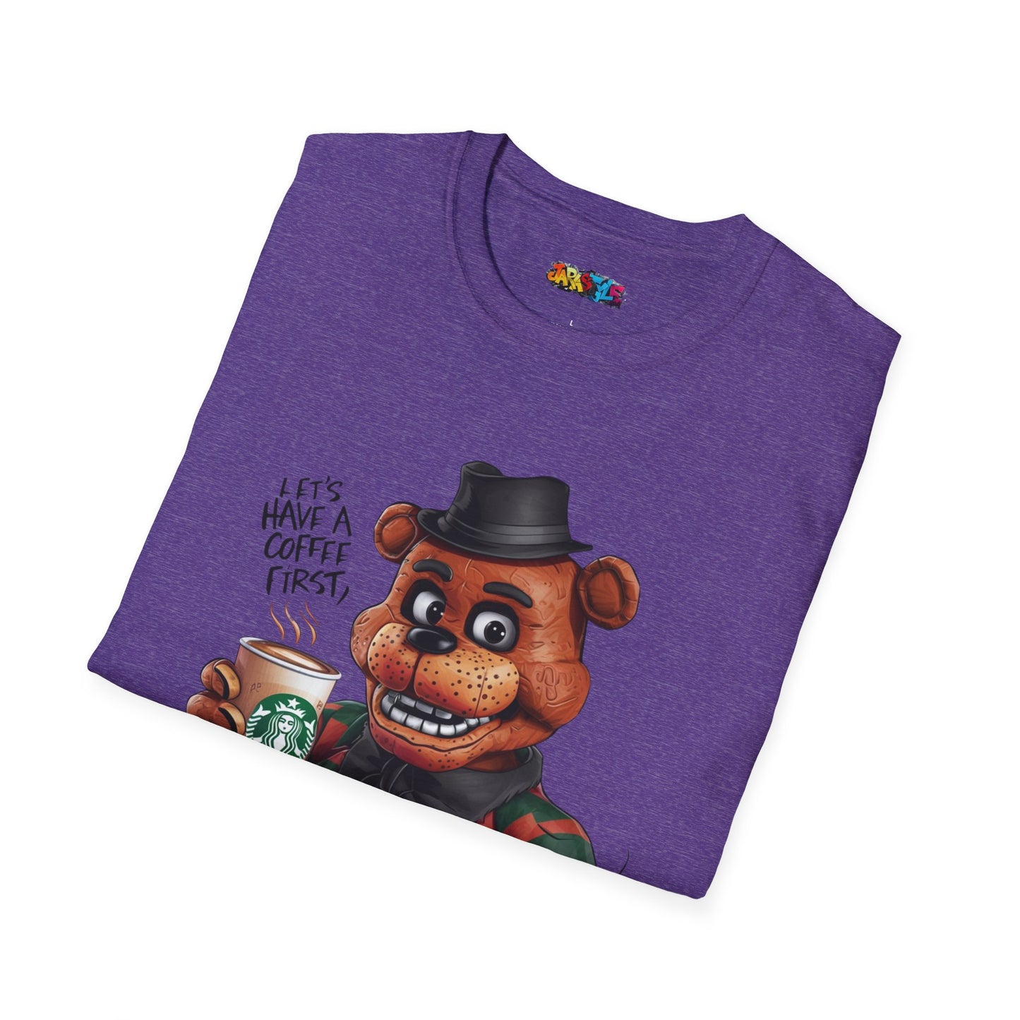 Coffee First, Adventures Next Tee: Start Your Day with Energy | Jarastyle Gamer's Collection