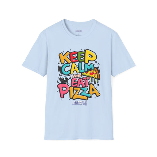 Keep Calm and Eat Pizza Tee: Slice of Happiness | Jarastyle Collection