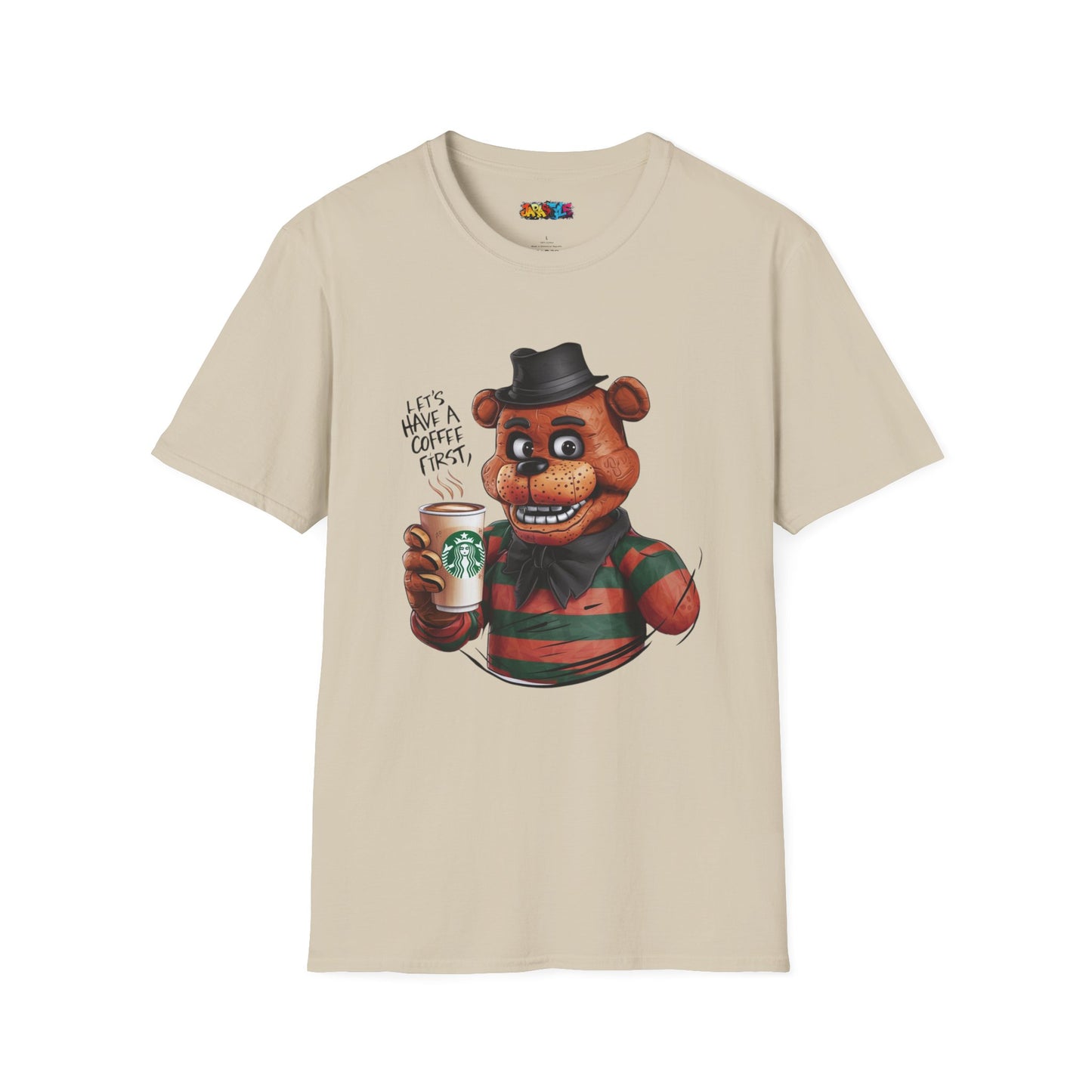 Coffee First, Adventures Next Tee: Start Your Day with Energy | Jarastyle Gamer's Collection