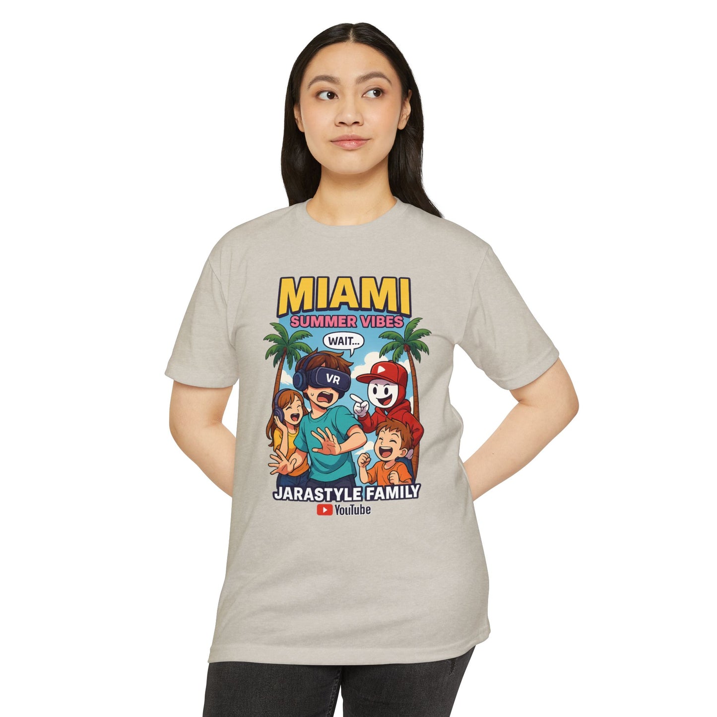 Miami Summer Vibes T-Shirt, Family Fun Tee, Unisex Graphic Shirt, Vacation Outfit, YouTube Merch, Casual Summer Wear