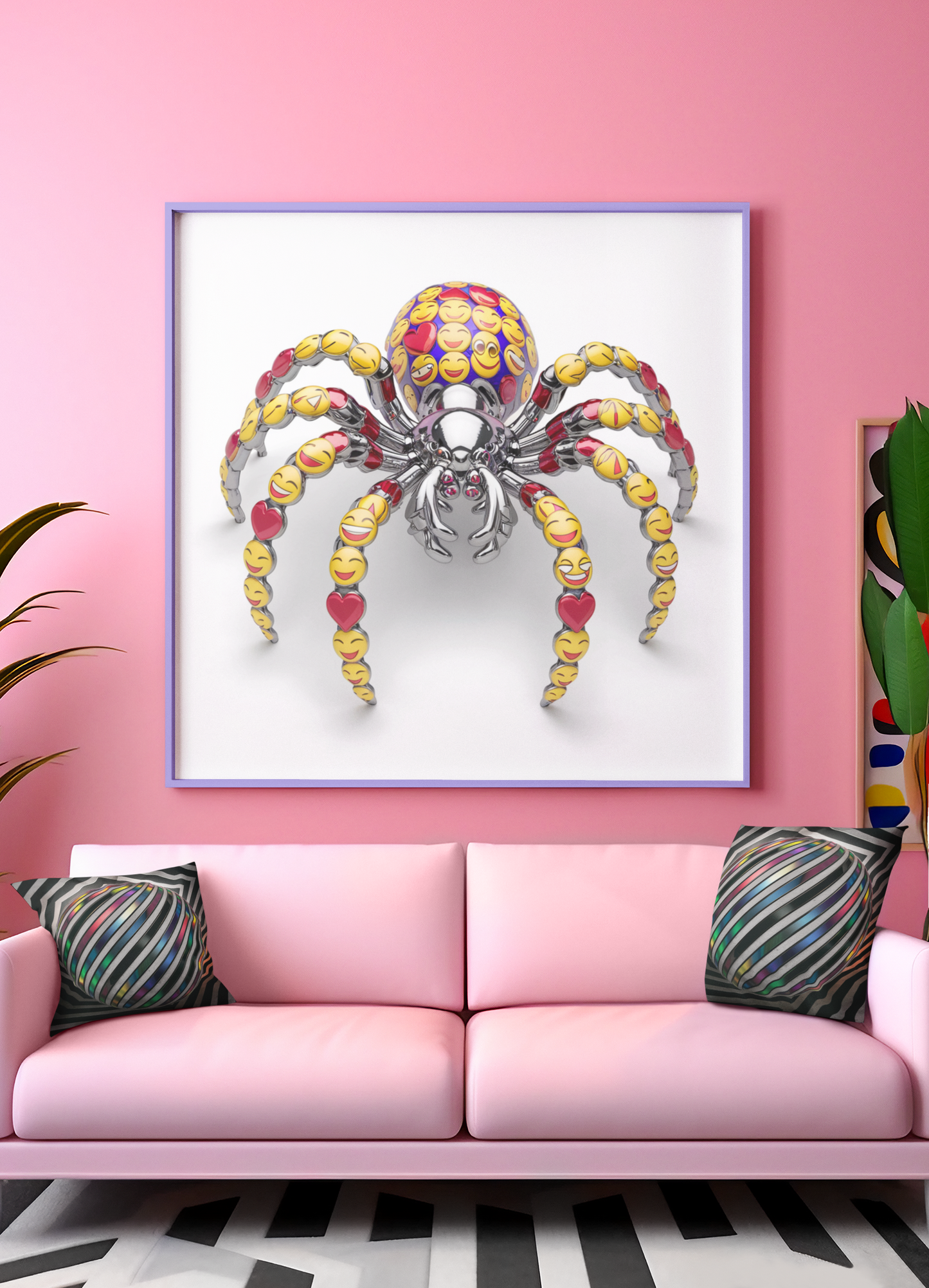 3D Optical Illusion Pillow: Surreal Chevron Sphere by Supersy | Jarastyle