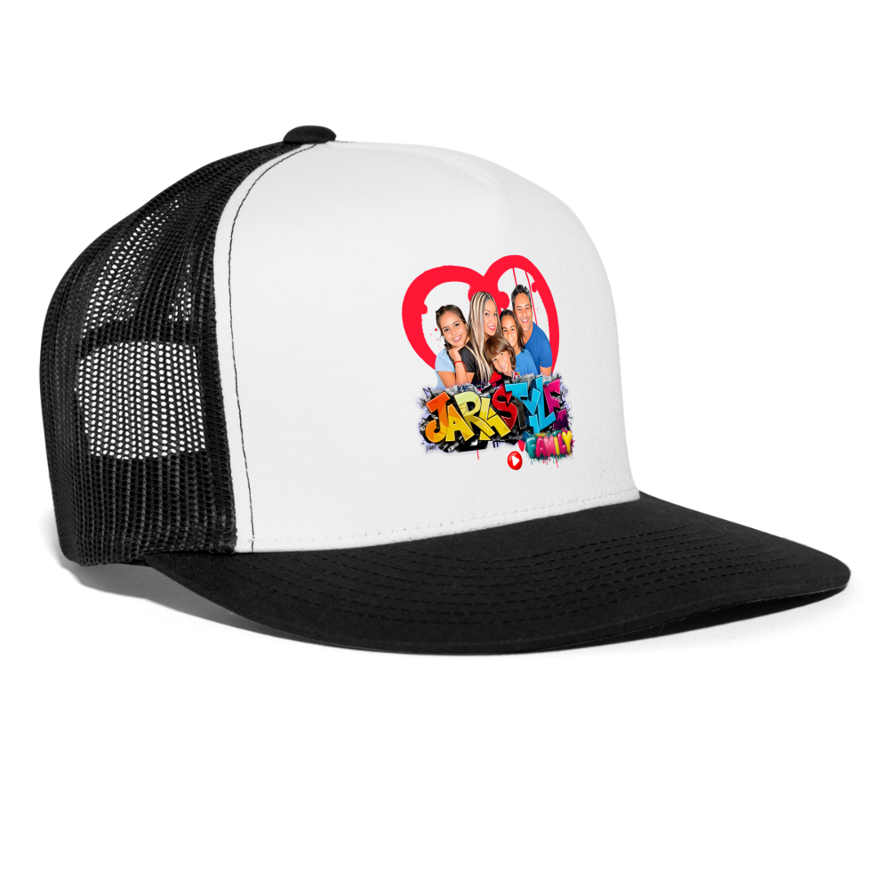 Official Jarastyle Family Channel Hat: Wear Your Support | Exclusive YouTube Fan Gear - white/black