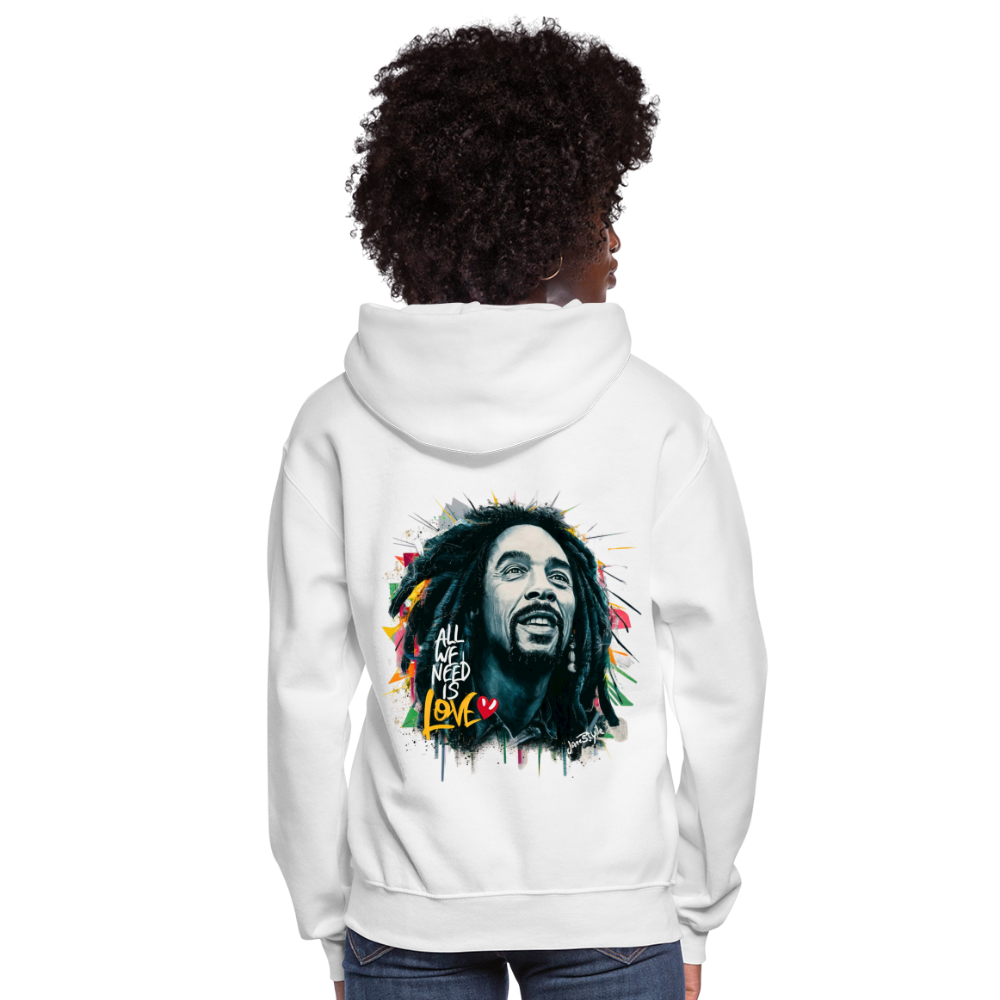 All We Need Is Love Hoodie: Spread Positivity | Jarastyle Love Collection - white