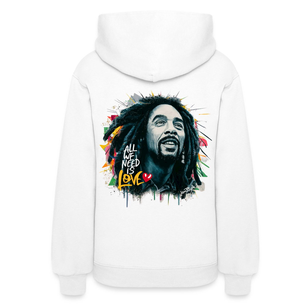 All We Need Is Love Hoodie: Spread Positivity | Jarastyle Love Collection - white