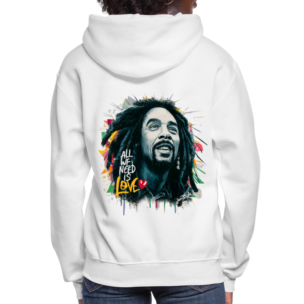 All We Need Is Love Hoodie: Spread Positivity | Jarastyle Love Collection - white