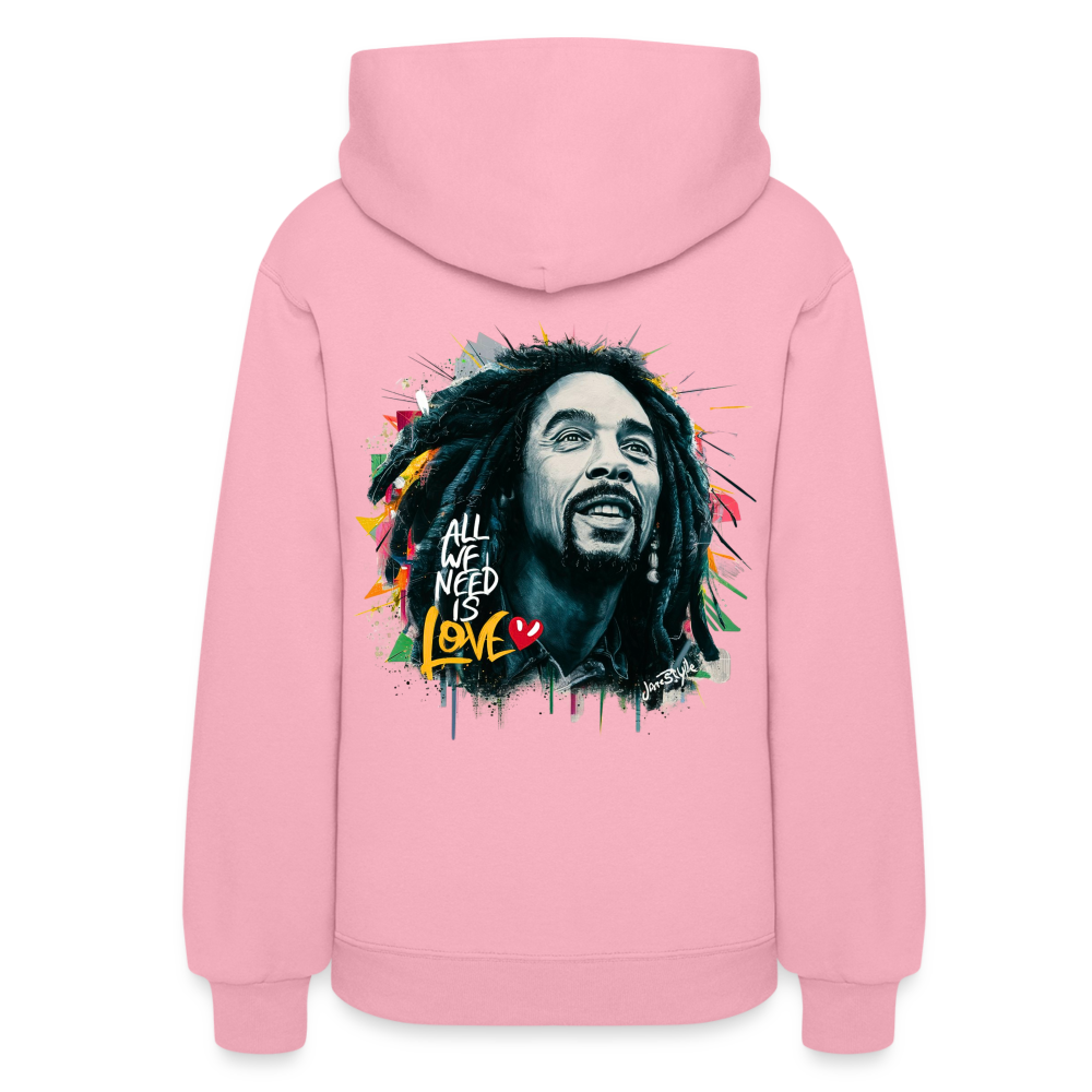 All We Need Is Love Hoodie: Spread Positivity | Jarastyle Love Collection - classic pink