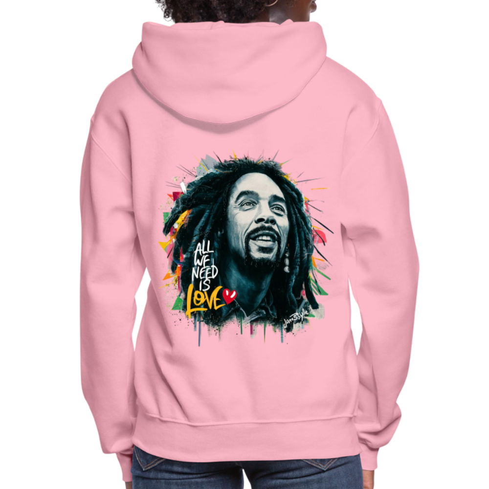 All We Need Is Love Hoodie: Spread Positivity | Jarastyle Love Collection - classic pink