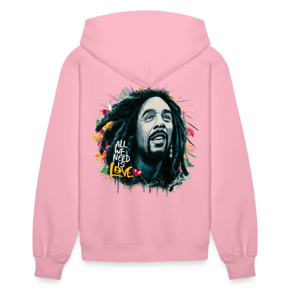 All We Need Is Love Hoodie: Spread Positivity | Jarastyle Love Collection - classic pink