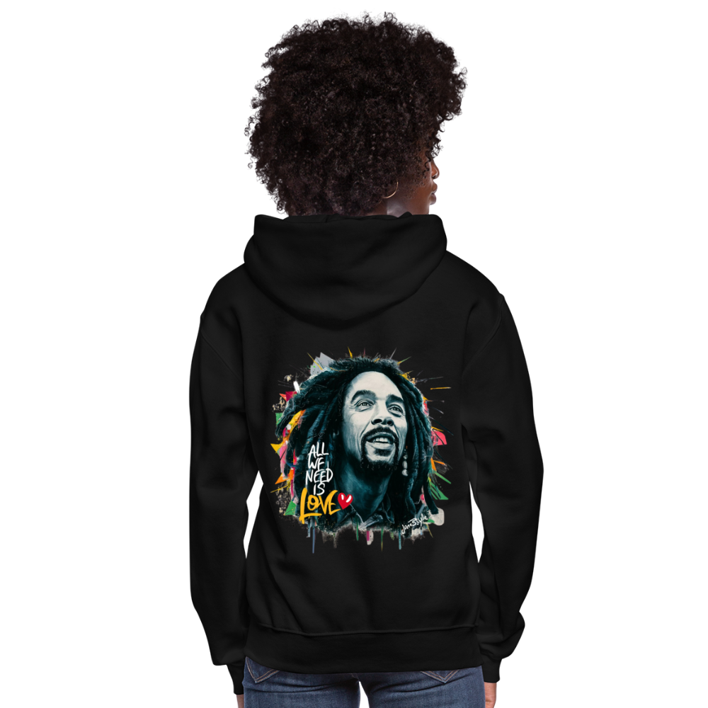 All We Need Is Love Hoodie: Spread Positivity | Jarastyle Love Collection - black