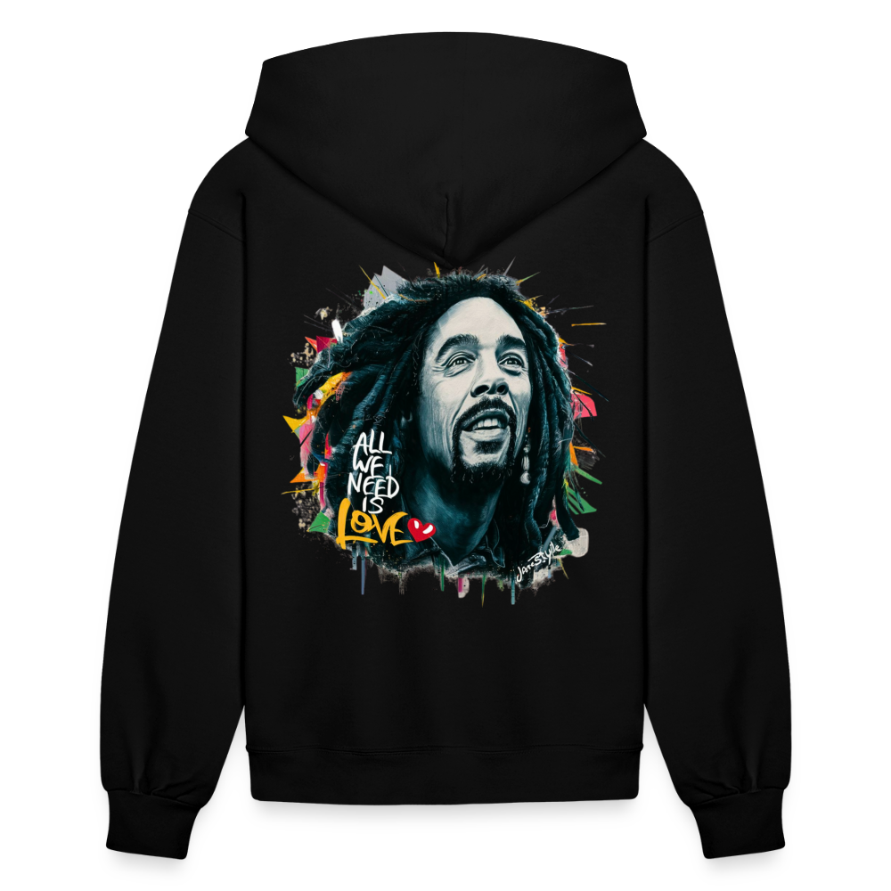 All We Need Is Love Hoodie: Spread Positivity | Jarastyle Love Collection - black