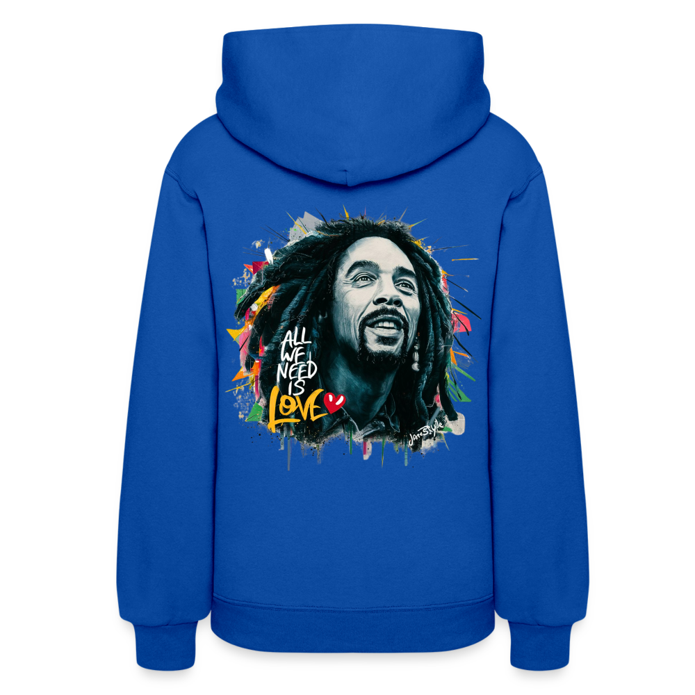 All We Need Is Love Hoodie: Spread Positivity | Jarastyle Love Collection - royal blue