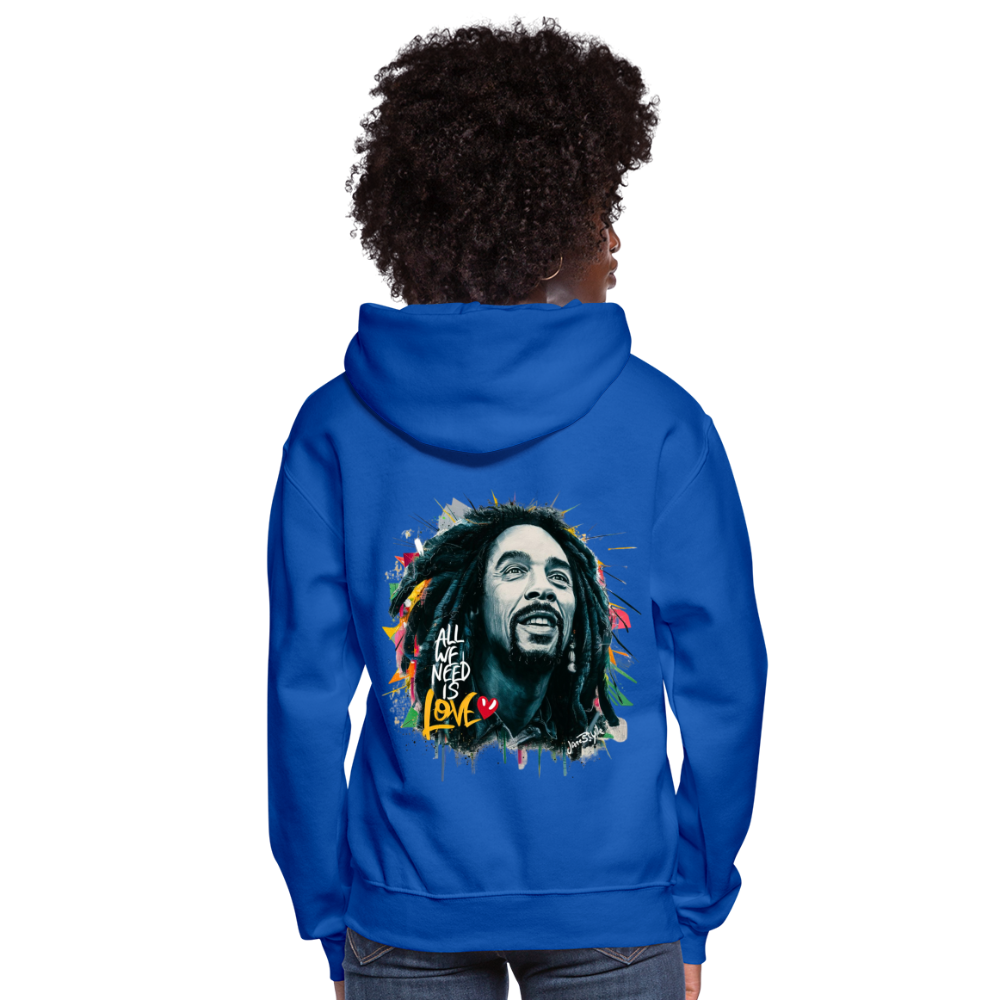 All We Need Is Love Hoodie: Spread Positivity | Jarastyle Love Collection - royal blue