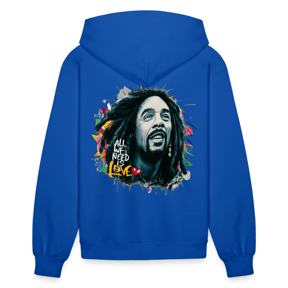 All We Need Is Love Hoodie: Spread Positivity | Jarastyle Love Collection - royal blue