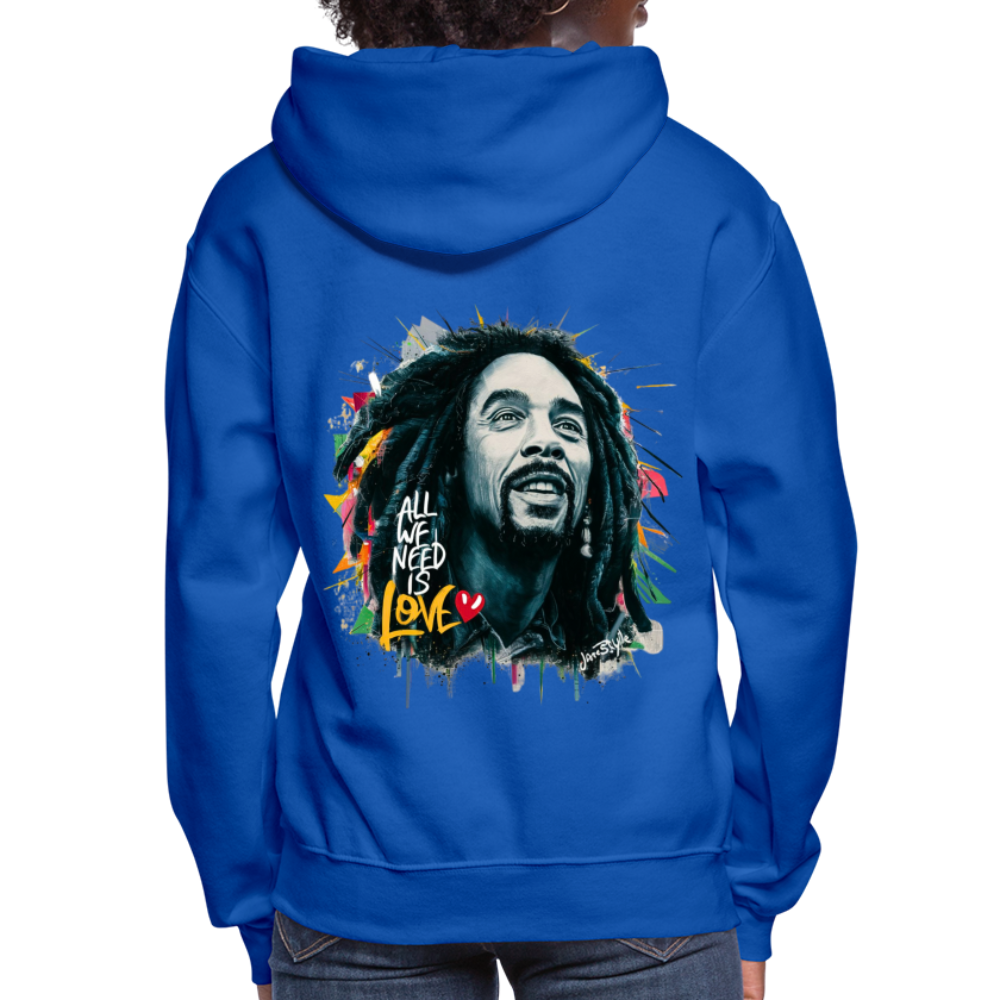 All We Need Is Love Hoodie: Spread Positivity | Jarastyle Love Collection - royal blue
