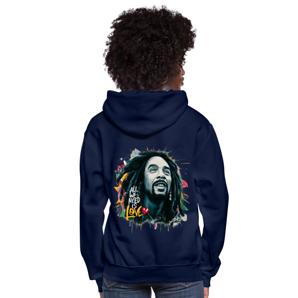 All We Need Is Love Hoodie: Spread Positivity | Jarastyle Love Collection - navy