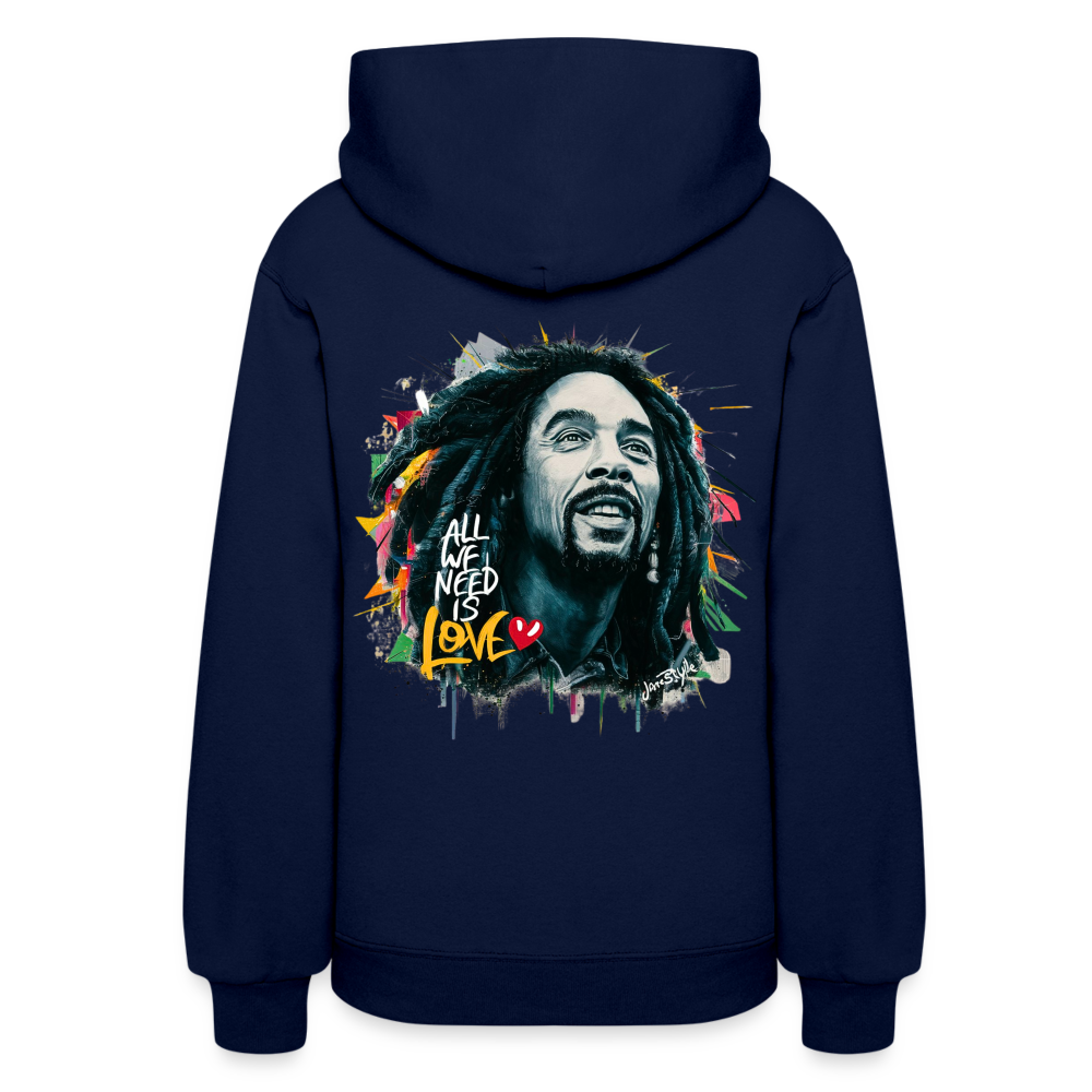 All We Need Is Love Hoodie: Spread Positivity | Jarastyle Love Collection - navy