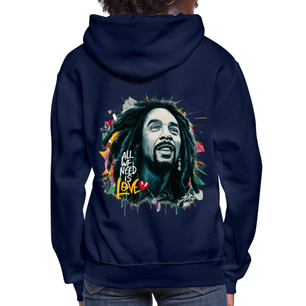 All We Need Is Love Hoodie: Spread Positivity | Jarastyle Love Collection - navy