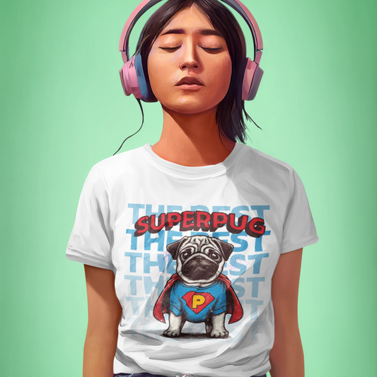 SuperPug Tee: Unleash Your Inner Hero | Jarastyle Collection