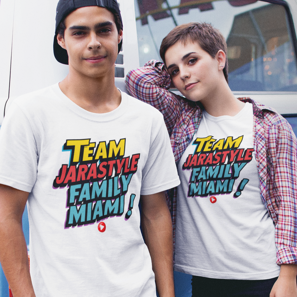 Team Jarastyle Family Miami Tee: United in Sunshine & Style | Official YouTube Channel Gear