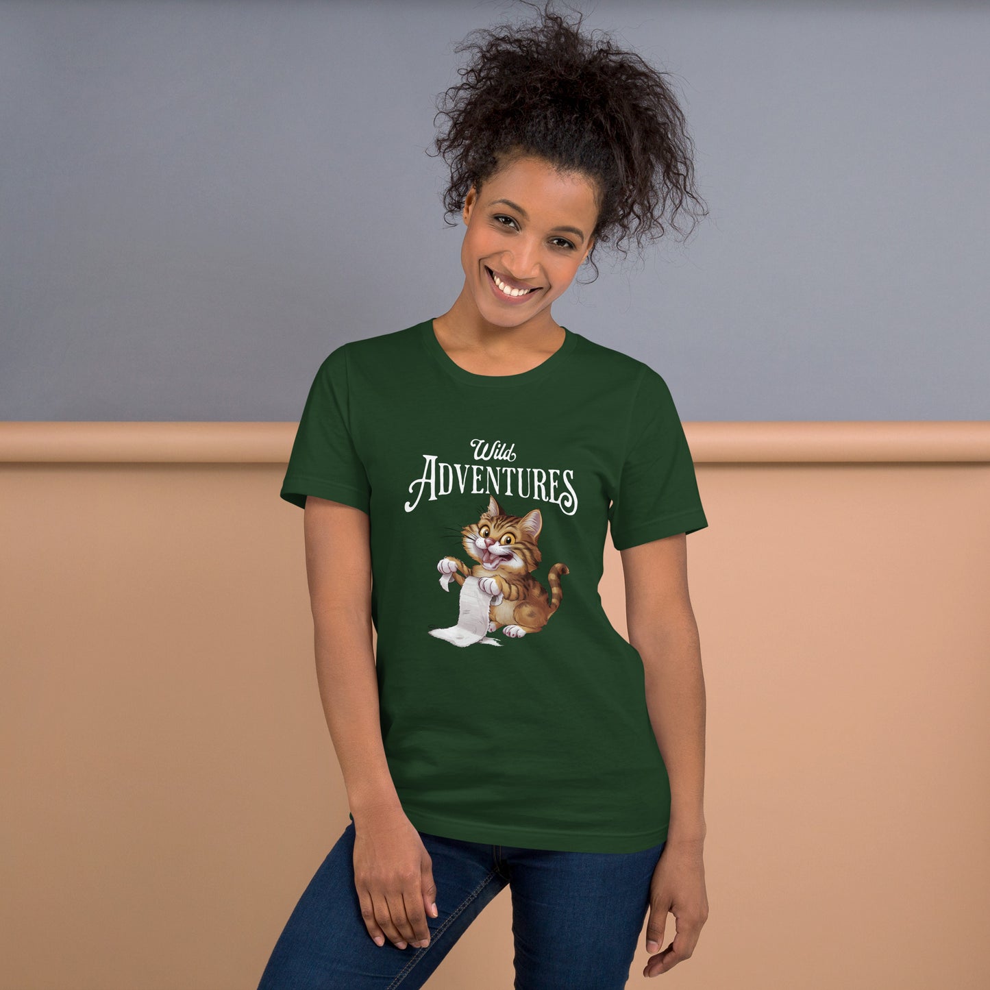 Wild Adventure Cat Tee: Unleash Your Inner Explorer | Jarastyle