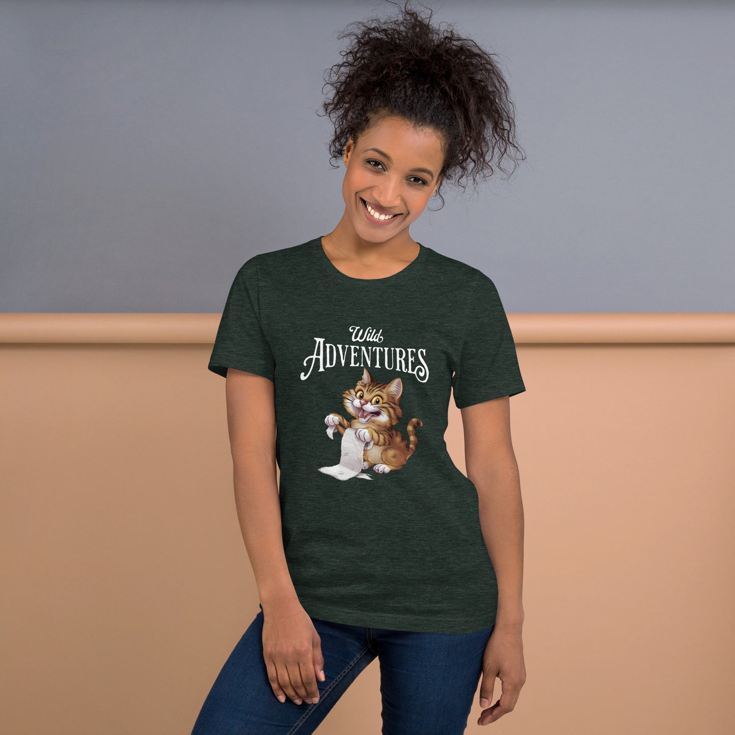 Wild Adventure Cat Tee: Unleash Your Inner Explorer | Jarastyle