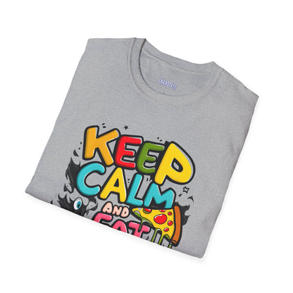 Keep Calm and Eat Pizza Tee: Slice of Happiness | Jarastyle Collection