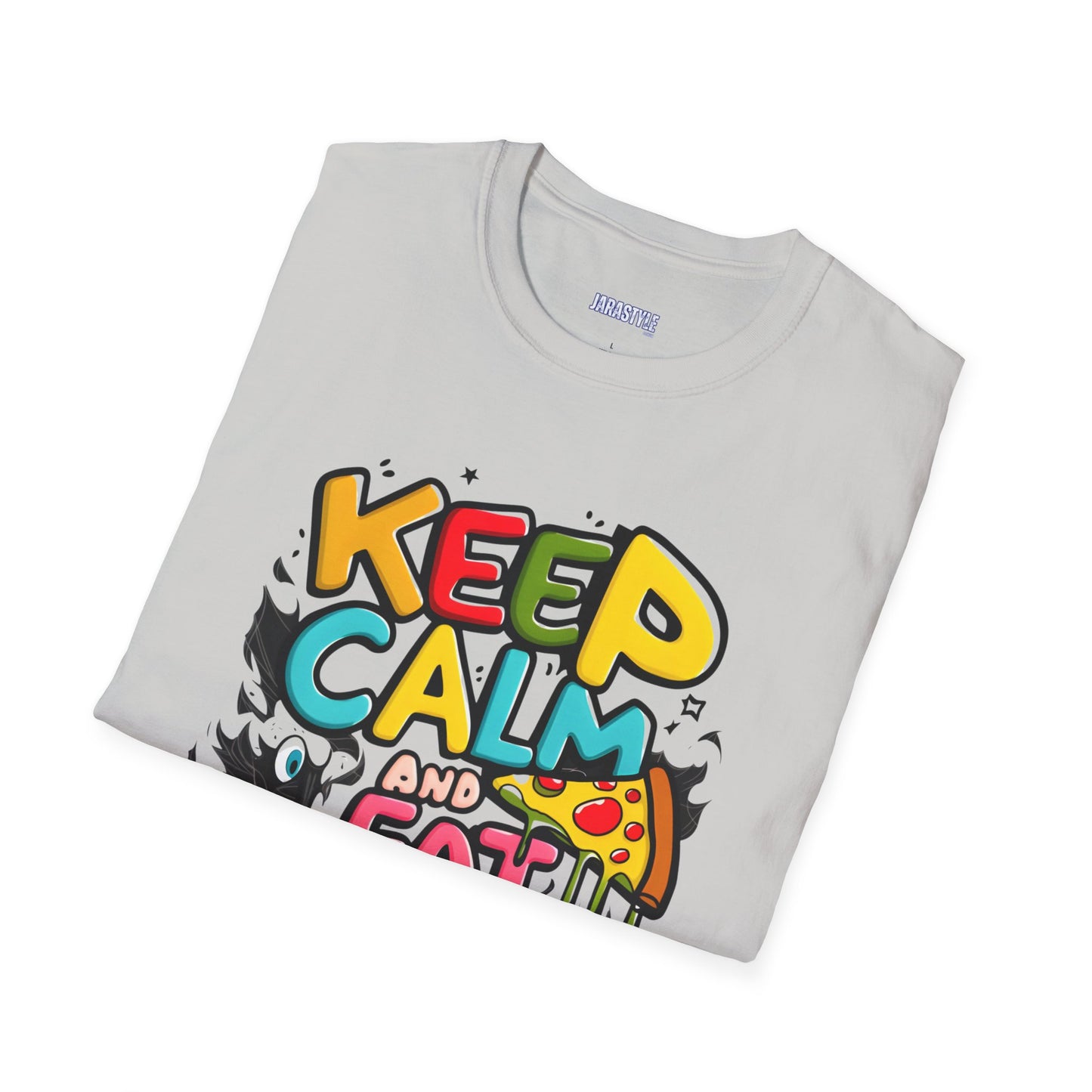 Keep Calm and Eat Pizza Tee: Slice of Happiness | Jarastyle Collection