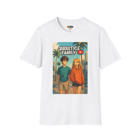Cool Vintage Graphic Tee, Casual Wear for Jarastyle Family, Perfect Gift for Birthdays, Summer Vacations, or YouTube Fans