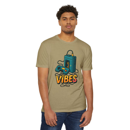 Vibes Gaming T-Shirt, Unisex Casual Tee, Gamer Apparel, Family Shirt, Gift for Gamers, Retro Vibe Shirt