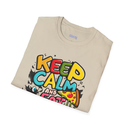 Keep Calm and Eat Pizza Tee: Slice of Happiness | Jarastyle Collection