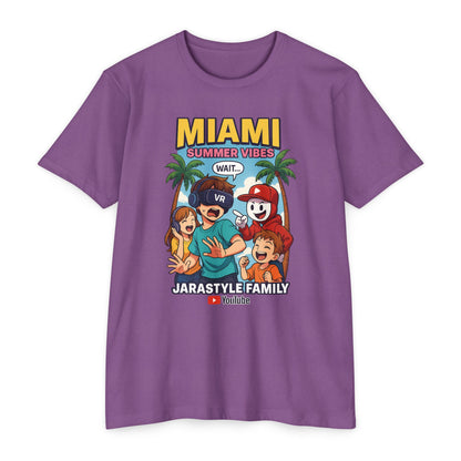 Miami Summer Vibes T-Shirt, Family Fun Tee, Unisex Graphic Shirt, Vacation Outfit, YouTube Merch, Casual Summer Wear