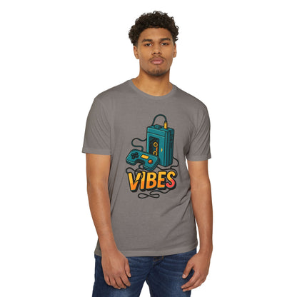 Vibes Gaming T-Shirt, Unisex Casual Tee, Gamer Apparel, Family Shirt, Gift for Gamers, Retro Vibe Shirt