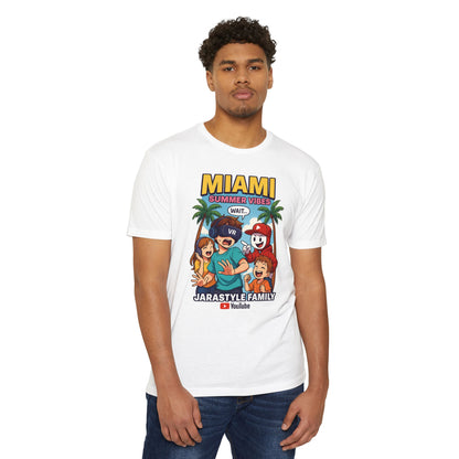 Miami Summer Vibes T-Shirt, Family Fun Tee, Unisex Graphic Shirt, Vacation Outfit, YouTube Merch, Casual Summer Wear