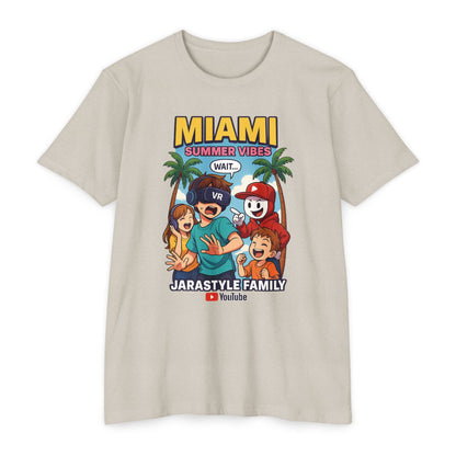 Miami Summer Vibes T-Shirt, Family Fun Tee, Unisex Graphic Shirt, Vacation Outfit, YouTube Merch, Casual Summer Wear