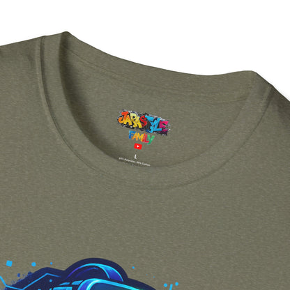 Gaming Family Unisex Softstyle T-Shirt, Casual Tee, Geeky Gift, Family Reunion, YouTube Fan Shirt, Holiday Gift