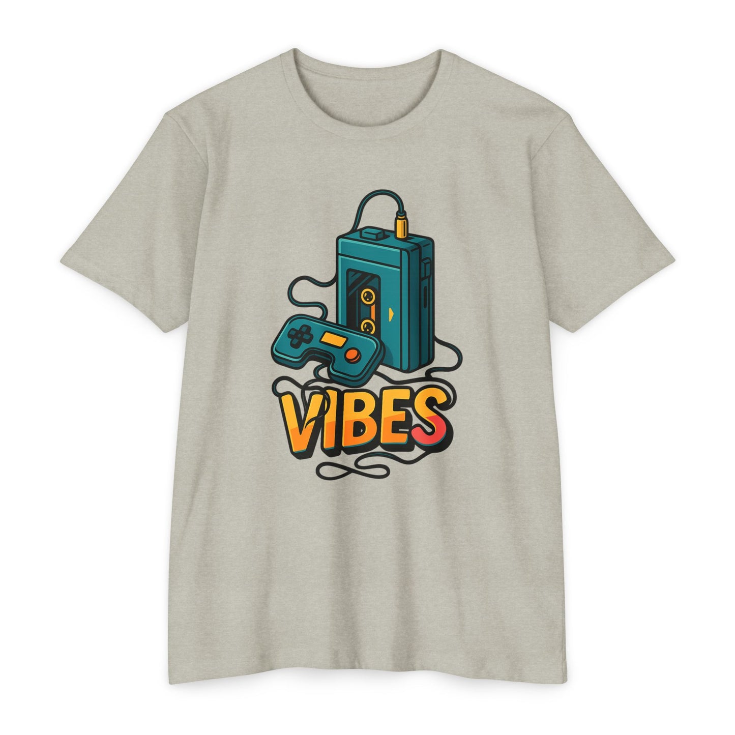 Vibes Gaming T-Shirt, Unisex Casual Tee, Gamer Apparel, Family Shirt, Gift for Gamers, Retro Vibe Shirt