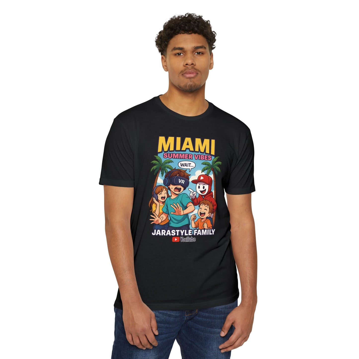 Miami Summer Vibes T-Shirt, Family Fun Tee, Unisex Graphic Shirt, Vacation Outfit, YouTube Merch, Casual Summer Wear