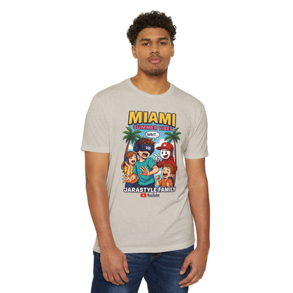 Miami Summer Vibes T-Shirt, Family Fun Tee, Unisex Graphic Shirt, Vacation Outfit, YouTube Merch, Casual Summer Wear