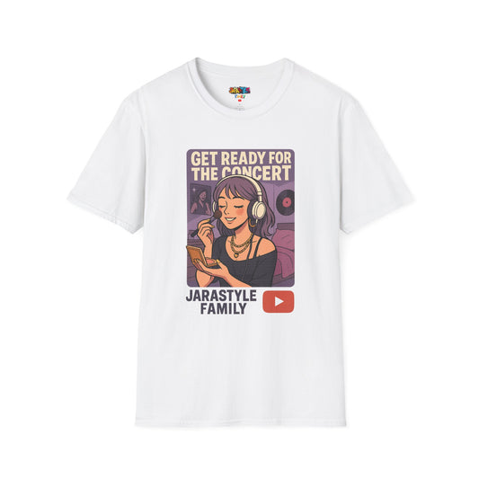 Get Ready for the Concert Unisex Softstyle T-Shirt, Music Lover Tee, Concert Attendee Shirt, Gift for Musicians, Unique Graphic Tee