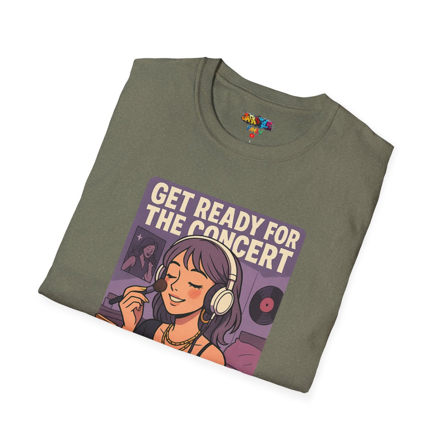 Get Ready for the Concert Unisex Softstyle T-Shirt, Music Lover Tee, Concert Attendee Shirt, Gift for Musicians, Unique Graphic Tee