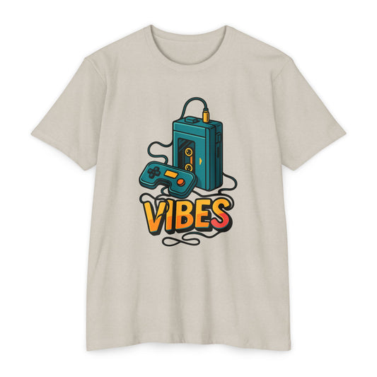 Vibes Gaming T-Shirt, Unisex Casual Tee, Gamer Apparel, Family Shirt, Gift for Gamers, Retro Vibe Shirt