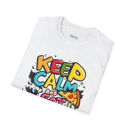 Keep Calm and Eat Pizza Tee: Slice of Happiness | Jarastyle Collection