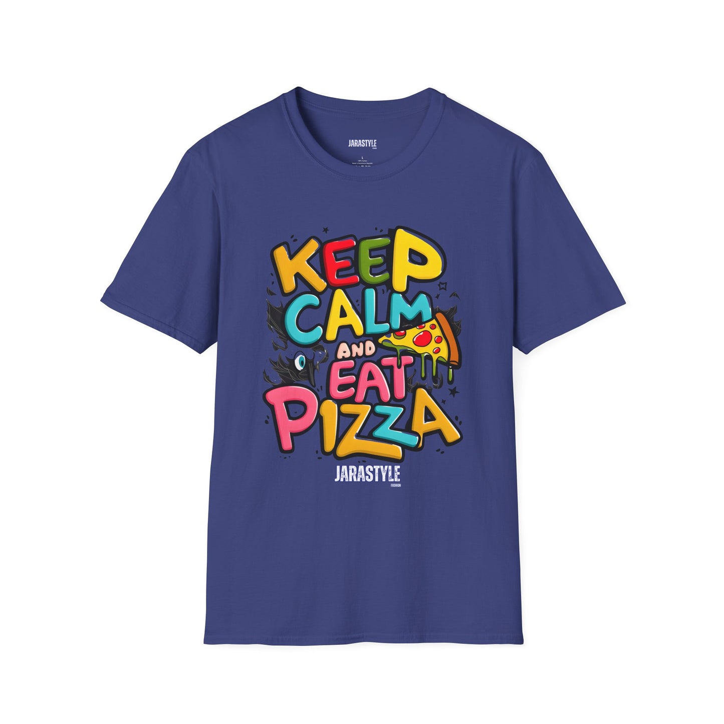 Keep Calm and Eat Pizza Tee: Slice of Happiness | Jarastyle Collection