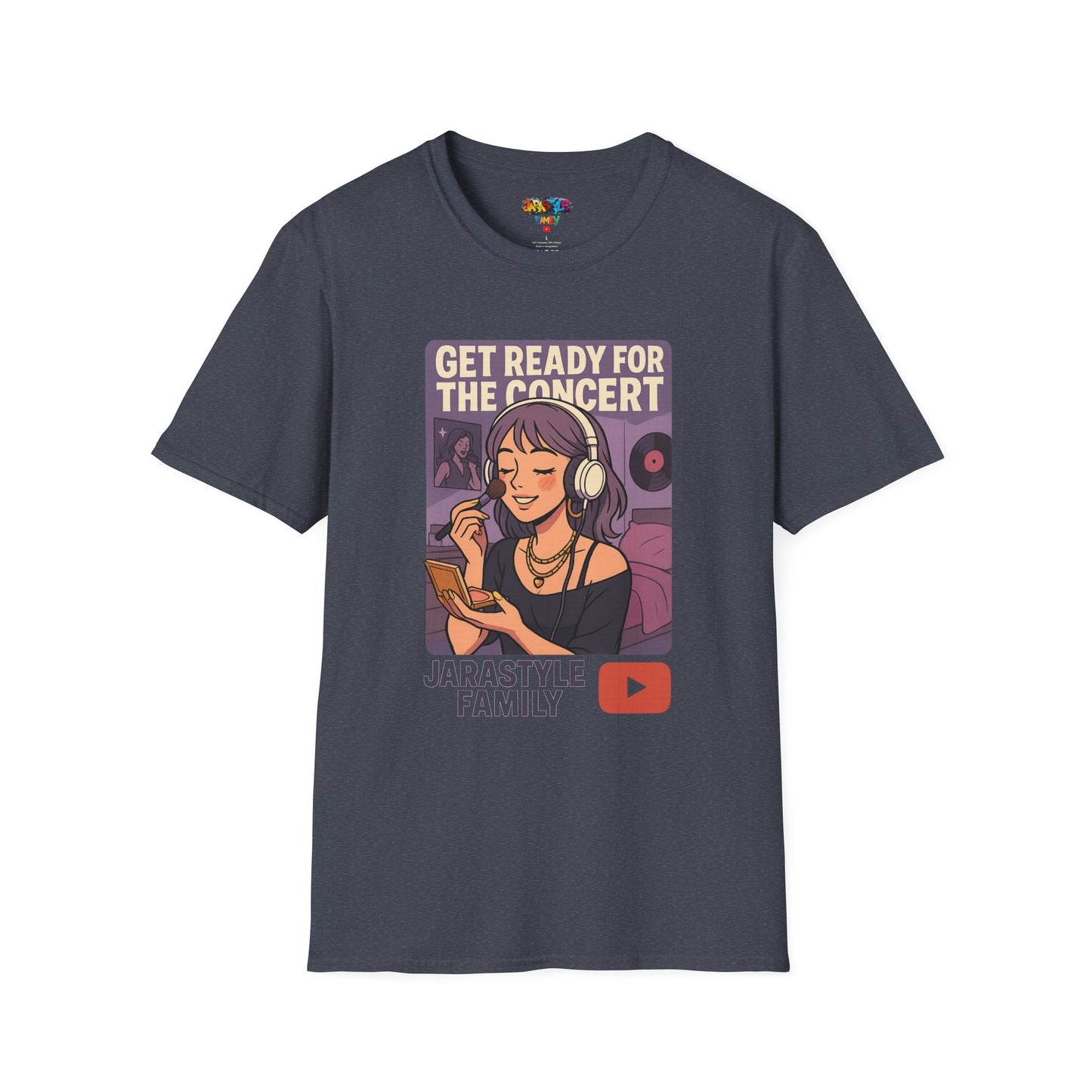 Get Ready for the Concert Unisex Softstyle T-Shirt, Music Lover Tee, Concert Attendee Shirt, Gift for Musicians, Unique Graphic Tee
