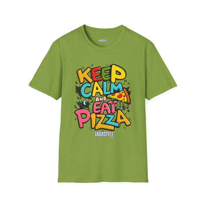 Keep Calm and Eat Pizza Tee: Slice of Happiness | Jarastyle Collection