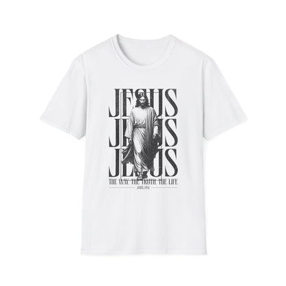 Inspirational Graphic T-Shirt for Faith and Family, Jesus Tee, Family Reunion Apparel, Religious Gift, Everyday Wear
