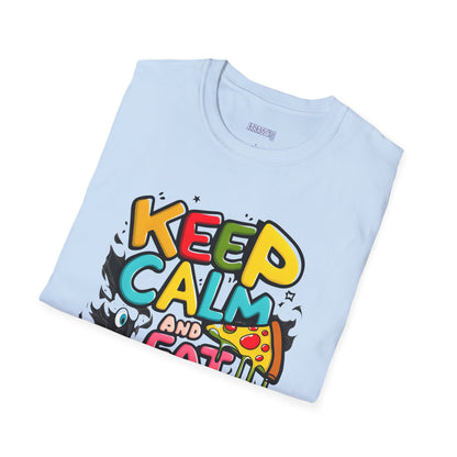 Keep Calm and Eat Pizza Tee: Slice of Happiness | Jarastyle Collection